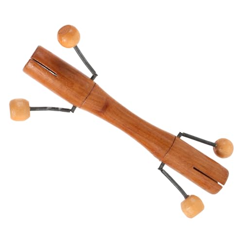 GARVALON Schlaginstrument aus Holz Schließfachfelsen Membran-Bauchnabelaufkleber Holz Schlaginstrument Kinderschlaginstrument Holzpercussion- Musikspielzeug Metall Khaki von GARVALON