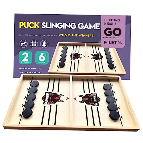 GARVALON Schnelles Sling Puck Aus Interaktives Tischspiel Für Und Eltern Ideales Lernspielzeug Für Strategisches Denken Und Familienspaß 2 Spieler Desktop Schach Ersatz von GARVALON