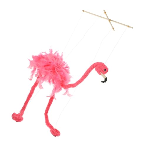 GARVALON Schnur Flamingo Puppen Für Erwachsene Lustige Figur Basteln Plüschmarionetten Tiermarionetten Tiere Marionetten Tiere Marionettenpuppe Flamingo Spielzeug von GARVALON
