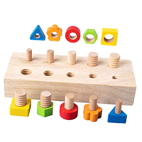 GARVALON Baby Spielzeug Set Für Kleinkinder Montessori Formensortierer Mit Schraubenzubehör Pädagogisches Puzzle Für Frühe Bildung Ideales Lernspielzeug Für Jungen Und Ädchen Ab 2 Jahren Spielzeuge von GARVALON