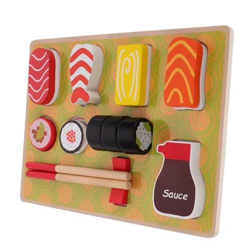 GARVALON Set Sushi Spielzeug Rollenspiel Küchenspielzeug Rollenspiel Sushi Für Kinder Essen Spielen Lernen Mini Kochspielzeug Pizza Rollenspiel Kinderspielzeug Telefon EIS von GARVALON