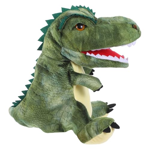 GARVALON Simulierte üsch Dinosaurier Handpuppe Für Interaktives Puppenspiel Eltern Kind Spielzeug Niedliches Dino Spielzeug Für Kreative Rollenspiele Ideales Für Kinder von GARVALON