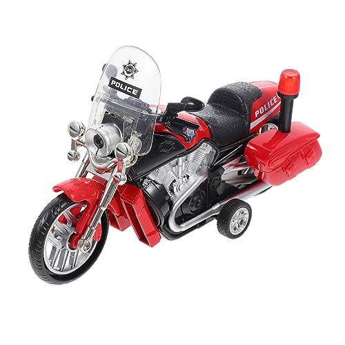 GARVALON Spielzeug Auto Motorradmodell Mini-Spielzeug Mini-Motorradspielzeug Kinder puppenwagen spielzeugmotorrad Pull-Back- zum Zurückziehen Legierung rot von GARVALON