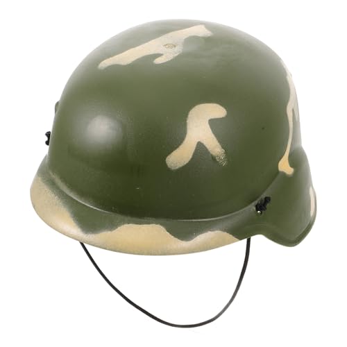 GARVALON Tarnhelm Tarnmütze Für Jugendliche Kostümhelm Armeehelm Kriegshelm Armeekostüm Für Kinder Armeekostüme Für Kinder Soldatenhelm Halloween-hut Für Kinder Armeehut Camouflage Plastik von GARVALON