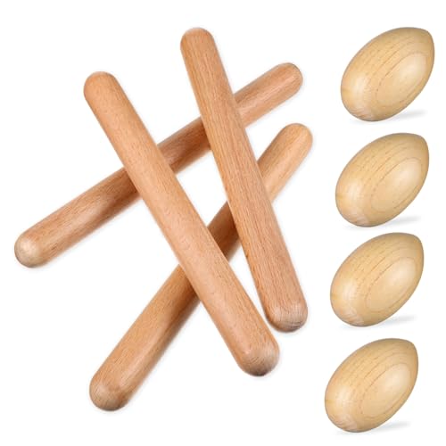 GARVALON Teiliges Holz Musikinstrument Set für Inklusive Sand Ei und Rhythmus Sticks Sicher und Langlebig Fördert Rhythmusgefühl und Hand Auge koordination Lernspielzeug für Kleinkinder GARVALON Teiliges Holz Musikinstrument Set für Inklusive Sand Ei und Rhythmus Sticks Sicher und Langlebig Fördert Rhythmusgefühl und Hand Auge koordination Lernspielzeug für Kleinkinder von GARVALON