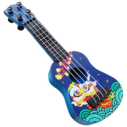 GARVALON Ukulele kinderinstrumente Kinder musikinstrumente bläulich Gitarrenmodell für Kinder Fotografie Requisiten Gitarrenmodell Spielzeug-Gitarren-Dekor Spielzeuggitarrenmodell Abs Blue von GARVALON