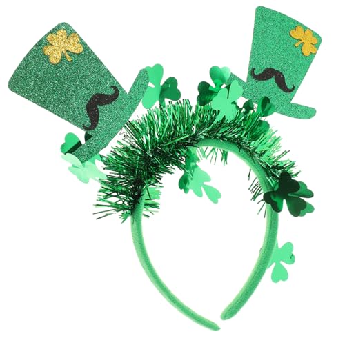 GARVALON Urlaub Kopfschmuck Stirnband Partyzubehör Festival Party Haarreifen Foto Requisite Haarspange Für St Patricks St Patricks Haarspange St Patrick'S Day Haarreifen Grün von GARVALON