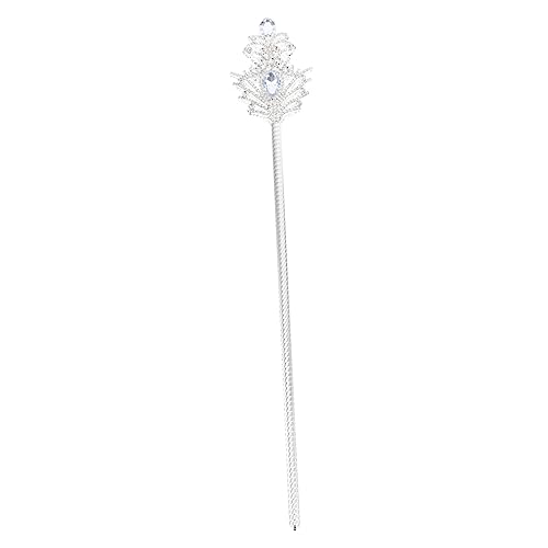 GARVALON goldenes Rollenspiele für Kinder Feenstab für Kinder Blitzspielzeug Fairy Wand Spielzeug für Kinder Feenstöcke für Mädchen Zauberstäbe mit Schleifendesign Bohren Silver von GARVALON