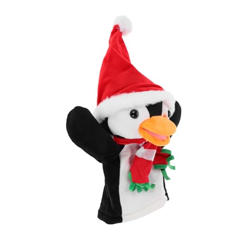 Pinguin-handpuppe Süße Handpuppen Weihnachtscharakter-handpuppen Pinguin-Puppe Dschungeltier-handpuppen Tierische Fingerpuppen Niedliche Fingerpuppen Santa Handpuppen Stoff GARVALON von GARVALON