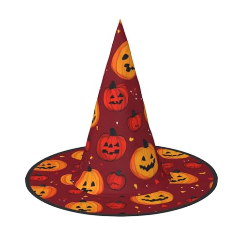 GBCVXZ Niedlicher Kürbis Halloween Hexenhüte Hexenkostüm Zubehör Hexenhüte Hexenhut Maskerade Hut für Halloween Party Hofdekoration 1 Stück von GBCVXZ