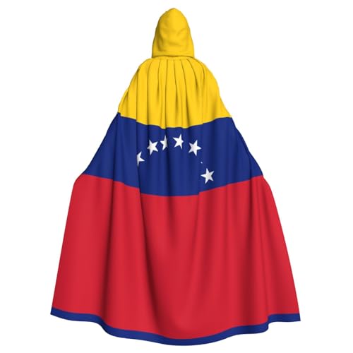 GBCVXZ Umhang mit der Flagge von Venezuela, bequemer und elastischer Umhang, Volldruck-Design, perfekt für Halloween-Kostüme und Cosplay-Partys von GBCVXZ