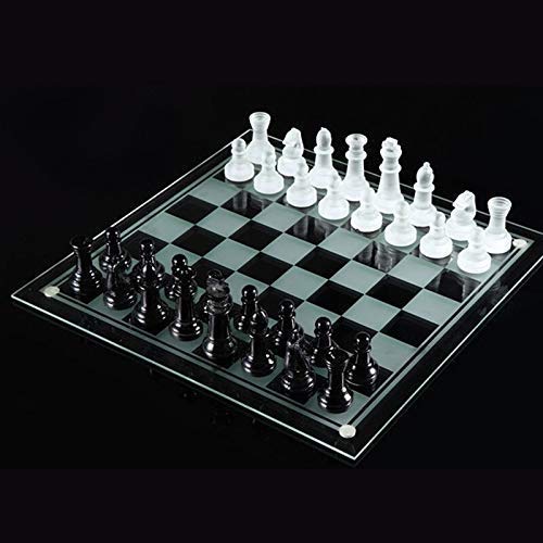 Crystal Chess Sets - Sets Reise Spiel Sets Glas mit Kristallglas Schachfiguren Bildung von GBEFUYRDIAHGIUEHH