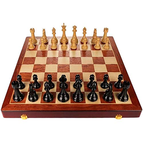 Schach-Set für Kinder, Erwachsene, Familie, magnetisch, Reisen, tragbares Mini-Brettspiel, Holz, Standard-Reise-Brettspiel-Set von GBEFUYRDIAHGIUEHH