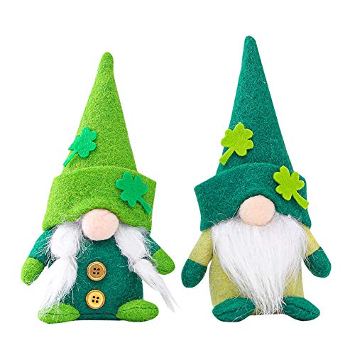 St. Patrick's Day Frühling Irischer Deko Grün Figuren Shamrocks Figur Irischer Kleeblatt Handgemachte Für Irish Festival Grün Deko Figuren St. Patrick's Day Figuren Puppe von GBEN