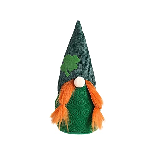 St. Patrick's Day Plüschtier Gesichtslose Plüsch Puppe Saint Paddy's Day Ostergeschenk Grün Figuren Wichtelpuppe Handgemachte Frühling Zwerg Dekoration von GBEN