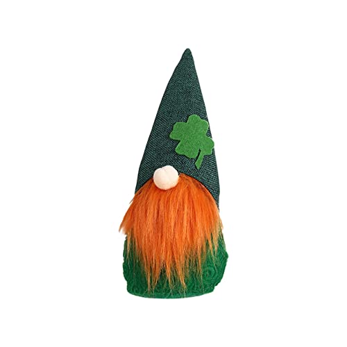 St. Patrick's Day Plüschtier Gesichtslose Plüsch Puppe Saint Paddy's Day Ostergeschenk Grün Figuren Wichtelpuppe Handgemachte Frühling Zwerg Dekoration von GBEN