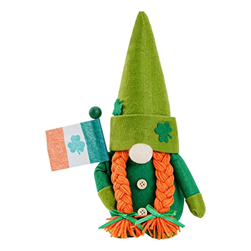 St. Patrick's Day Plüschtier Gesichtslose Plüsch Puppe Zwerg-Puppe Gesichtslose Puppe Frühling GNOME Ornamente St. Patricks Day Koboldwichtel Irische Dekoration von GBEN