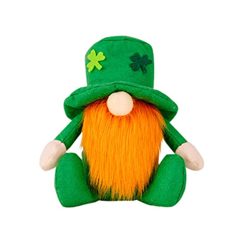 St. Patrick's Day Plüschtier Irish Day Plüsch Zwerg Puppe Shamrocks Figur Irischer Grün Figuren Wichtelpuppe St. Patricks Day Koboldwichtel Irische Dekoration von GBEN