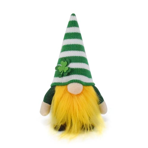 St. Patrick's Day Puppen Ornamente Frühlingsdeko Grüner Glück Shamrocks Figur Irischer Kleeblatt Handgemachte Für Irish Festival Grün Deko Figuren von GBEN