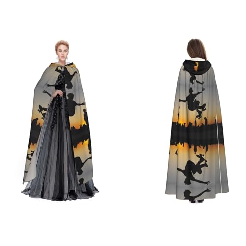 GBMBZSKP Skateboard-Umhang, Halloween-Kapuzenumhang, Maskerade, Party, Cosplay, Ostern, Unisex, Vampir-Hexen-Umhang für Erwachsene GBMBZSKP Skateboard-Umhang, Halloween-Kapuzenumhang, Maskerade, Party, Cosplay, Ostern, Unisex, Vampir-Hexen-Umhang für Erwachsene von GBMBZSKP