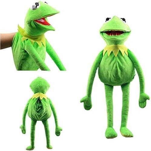 Frosch Handpuppe PlüSchtier Frosch Handpuppen für Kinder Tier Kuscheltier Spielzeug 23.6inch von GCBKOPY