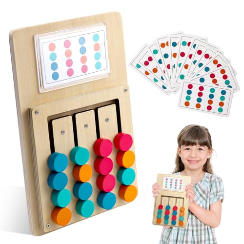 Montessori Holzpuzzle Spielzeug, Farb Memory Spiele, Gedächtnistraining Holzspielzeug, Sensorische Busy Bretter, 12 Doppelseitige Karten, 24 Mustern, für Lernen von Kindern, Spiele für Senioren Montessori Holzpuzzle Spielzeug, Farb Memory Spiele, Gedächtnistraining Holzspielzeug, Sensorische Busy Bretter, 12 Doppelseitige Karten, 24 Mustern, für Lernen von Kindern, Spiele für Senioren von GD HUA