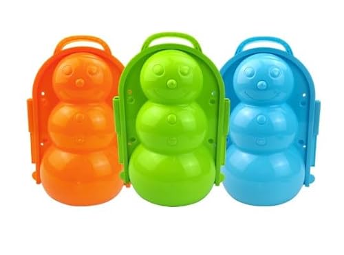 3D-Schneeform Schnee-Spielzeug Schneeball Form Schneeball-Macher Schneemann Bär Eichhörnchen Kinder Schneespielzeug Set Strandspielzeug für Kinder Erwachsene Zufällige Farbe von GDFJBG