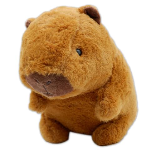 GDFJBG Capybara Kuscheltier, Niedlichen Capybara Plushie,Simulation Tier Capybara Puppen,23cm Niedliche Capybara Kuscheltier,Super Weiche GefüLlte Spielzeug PlüSch,Kinderspielzeug Geburtstagsgeschenk von GDFJBG