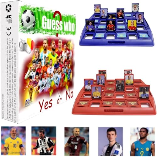 GDFJBG Game,Match - World Football Stars- Fußball-Würfelspiel,Reisespiel für Kinder, tragbares 2-Spieler-Spiel,Wer Bin Ich Spiel Classic Game für Family Spiele,für Partyspaß von GDFJBG