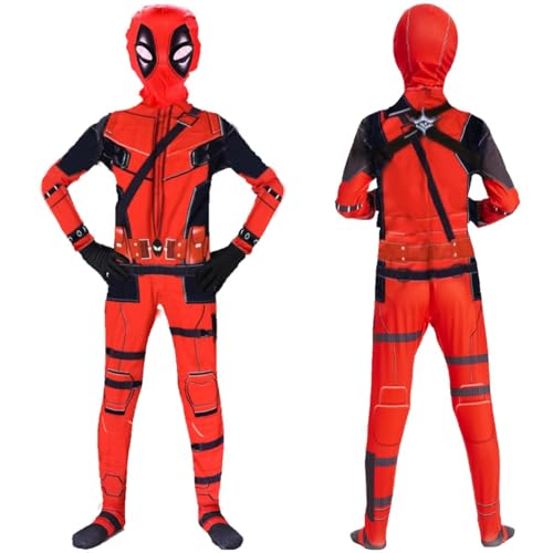 GDFJBG Kinder Cosplay Kostüme Junge Mädchen Halloween Kostüm 3D Anime Anzug Bodysuit, Superheld Kostüm Christmas Karneval Action Dress Ups und Zubehör Party Kostüm 120cm GDFJBG Kinder Cosplay Kostüme Junge Mädchen Halloween Kostüm 3D Anime Anzug Bodysuit, Superheld Kostüm Christmas Karneval Action Dress Ups und Zubehör Party Kostüm 120cm von GDFJBG