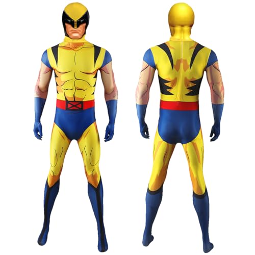 GDFJBG Kostüm Superman Kostüm für Herren S-uperhelden Die Liga der Gerechten für Herren Halloween Party Cosplay Outfits, für Partys Karneval Halloween (130cm) von GDFJBG