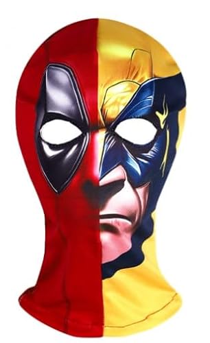 GDFJBG Spider Masks Superheled Maske Held Maske für Kinder Erwachsene Halloween Maskes Deadpool Maskes für Halloween Film Cosplay Kostüm Requisiten Zubehö (yellow) von GDFJBG