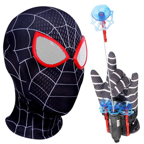 GDFJBG Spider2 Handschuhe Spider Launcher Handschuh Spider Launcher mit Maske Hero Handschuhe Spielzeug für Cosplay Handschuh Lustiges Lernspielzeug mit Kinder Maske Kinder Geschenk von GDFJBG