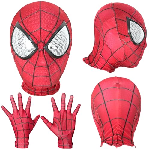 GDFJBG Spider Masks Superheled Maske Held Maske für Kinder Erwachsene Halloween Maske Deadpool Maske für Halloween Film Cosplay Kostüm Requisiten Zubehö (Extraor) von GDFJBG