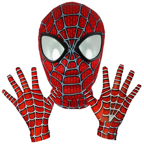 GDFJBG Spider Masks Superheled Maske Held Maske für Kinder Erwachsene Halloween Maske Deadpool Maske für Halloween Film Cosplay Kostüm Requisiten Zubehö (Remy) von GDFJBG