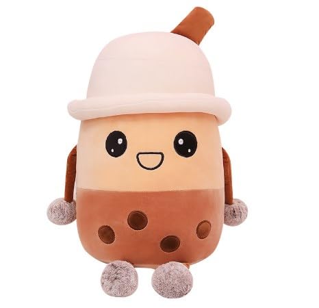 GDFJBG Tea Kuscheltier PlüSchtier Bubble Tea Plüschtier 20CM Bubble Tea Süße Kissen Milchtee Plüschpuppen, Flauschiges Plüschtier, Umarmungs Kissen, Geburtstag Party Geschenk von GDFJBG