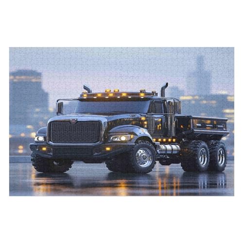 1000 Teile Puzzle - Big Truck Puzzles Für Erwachsene Und Kinder, Einzigartige Formen, Erwachsene Und Kinder 1000 PCS-50 * 75cm von GDFWB