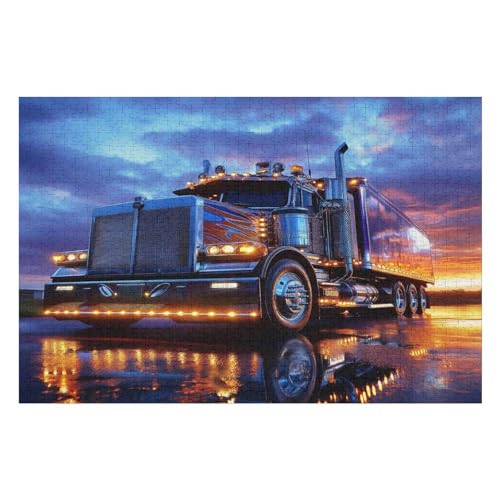 1000 Teile Puzzle - Big Truck Puzzles Für Erwachsene Und Kinder, Einzigartige Formen, Erwachsene Und Kinder 1000 PCS-50 * 75cm von GDFWB