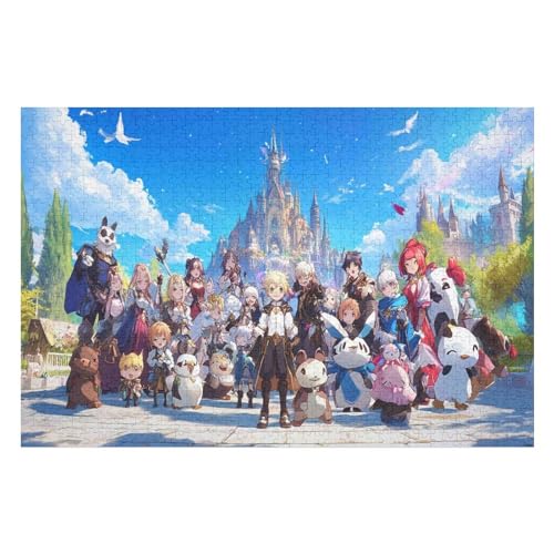 1000 Teile Puzzle - Cartoon Puzzles Für Erwachsene Und Kinder, Einzigartige Formen, Erwachsene Und Kinder 1000 PCS von GDFWB