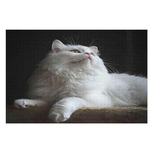 1000 Teile Puzzle - Cat Persian Cat Puzzles Für Erwachsene Und Kinder, Einzigartige Formen, Erwachsene Und Kinder 1000 PCS 75 * 50cm von GDFWB