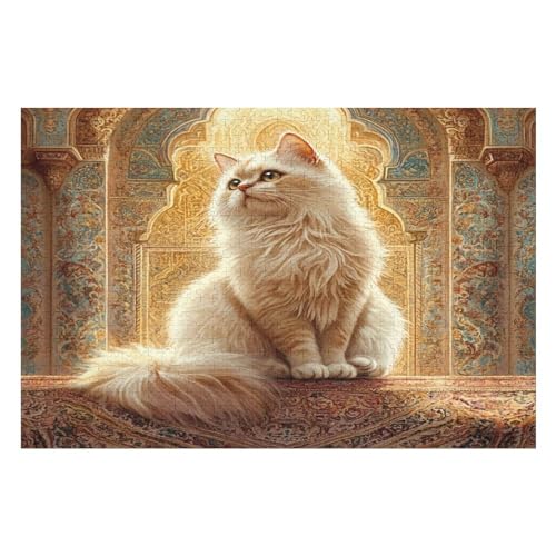 1000 Teile Puzzle - Cat Persian Cat Puzzles Für Erwachsene Und Kinder, Einzigartige Formen, Erwachsene Und Kinder 1000 PCS 75 * 50cm von GDFWB