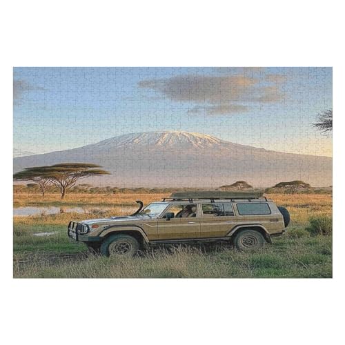 1000 Teile Puzzle - Mount Kilimanjaro Puzzles Für Erwachsene Und Kinder, Einzigartige Formen, Erwachsene Und Kinder 1000 PCS von GDFWB