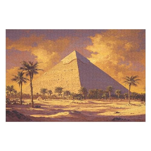 1000 Teile Puzzle - Pyramid Puzzles Für Erwachsene Und Kinder, Einzigartige Formen, Erwachsene Und Kinder 1000 PCS von GDFWB