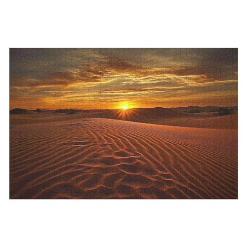 1000 Teile Puzzle - Sahara Desert Puzzles Für Erwachsene Und Kinder, Einzigartige Formen, Erwachsene Und Kinder 1000 PCS von GDFWB