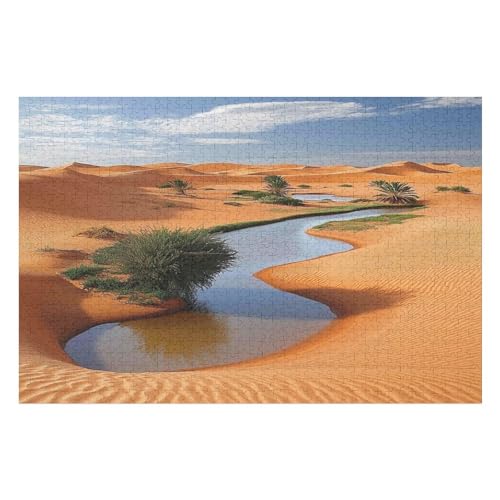 1000 Teile Puzzle - Sahara Desert Puzzles Für Erwachsene Und Kinder, Einzigartige Formen, Erwachsene Und Kinder 1000 PCS von GDFWB