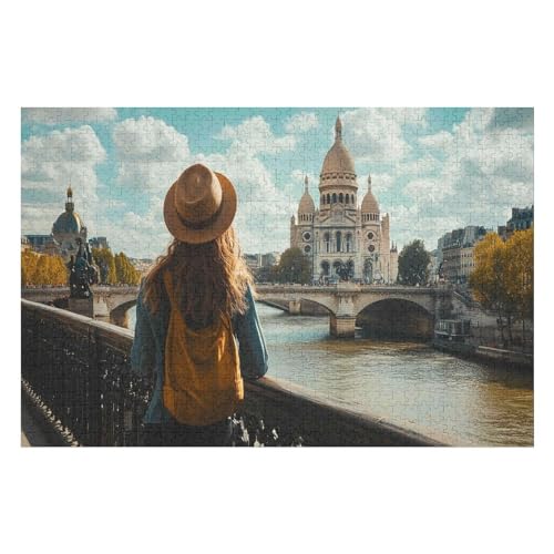 1000 Teile Puzzle - Seine River Puzzles Für Erwachsene Und Kinder, Einzigartige Formen, Erwachsene Und Kinder 1000 PCS 75 * 50cm von GDFWB