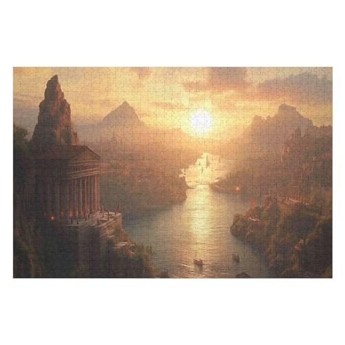 1000 Teile Puzzle - Sunrise Puzzles Für Erwachsene Und Kinder, Einzigartige Formen, Erwachsene Und Kinder 1000 PCS-50 * 75cm von GDFWB