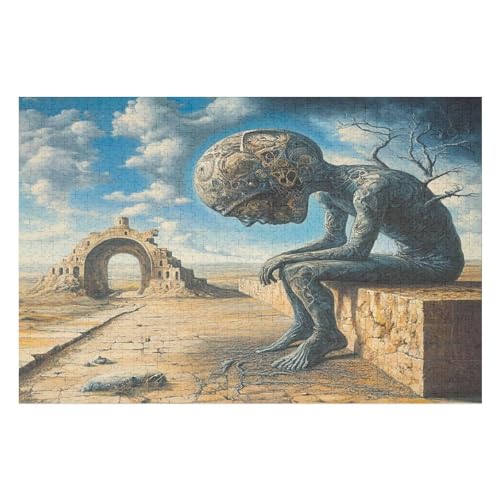 1000 Teile Puzzle - The Persistence of Memory Puzzles Für Erwachsene Und Kinder, Einzigartige Formen, Erwachsene Und Kinder 1000 PCS von GDFWB