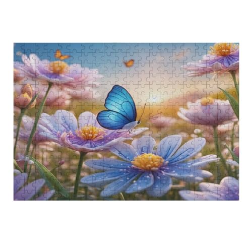 1000 Teile Puzzle für Erwachsene, Schmetterlingspuzzle, Teenager-Puzzle, Spiel, Stressabbau, schwierige Herausforderung, Puzzle für Erwachsene, 75 x 50 cm, 287g314 von GDFWB