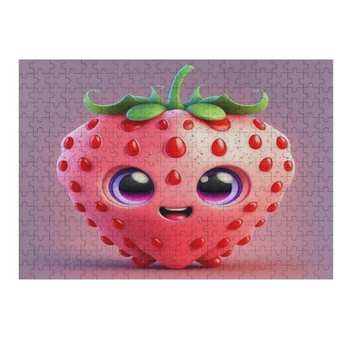 1000 Piece Jigsaw Puzzles for Adults - Strawberry - Adults and Children Jigsaw Puzzle - 100% Recycled Family Fun Puzzle 75 * 50cm369g396 von GDFWB